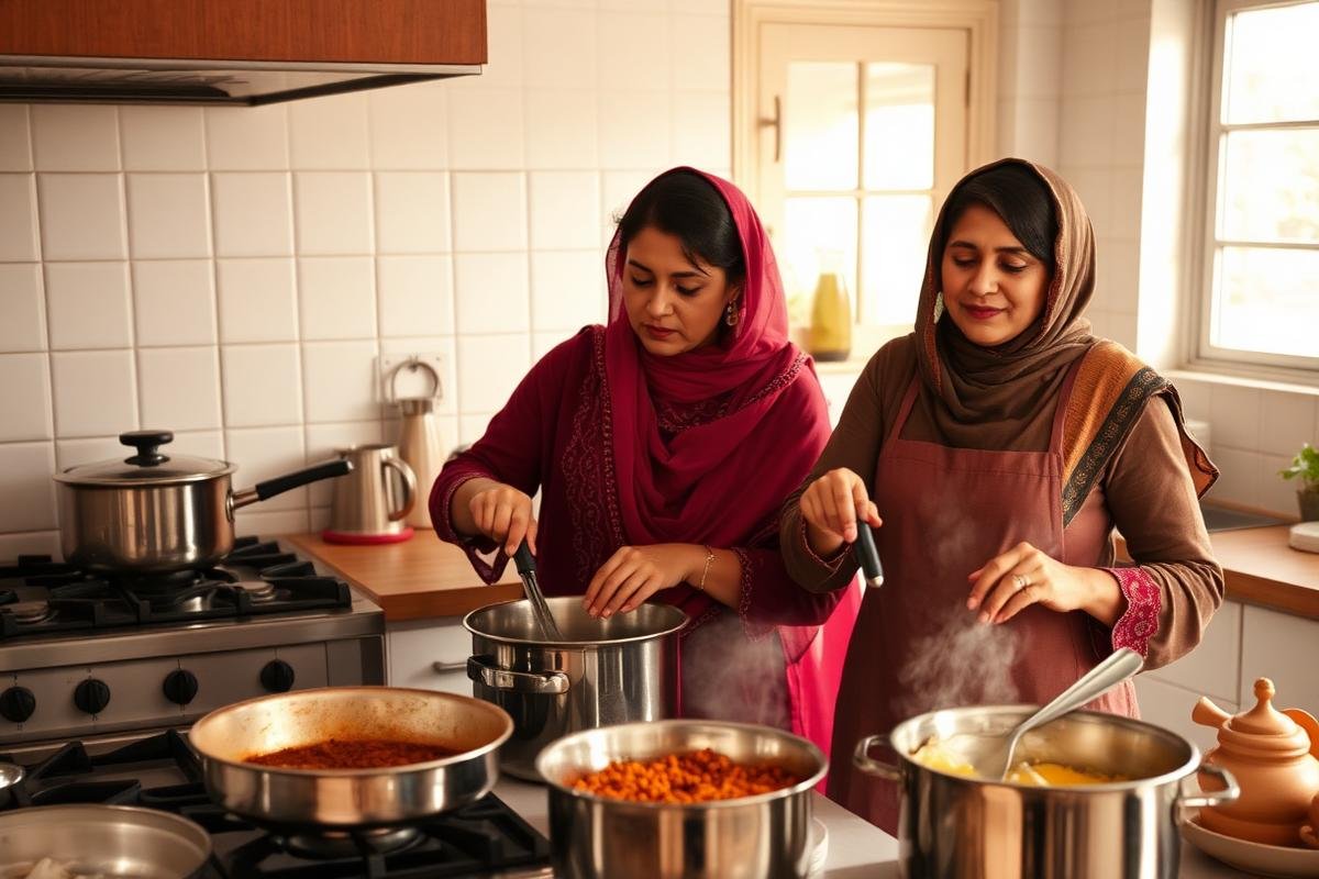 Dastarkhwan home chefs plating fresh food inside a city kitchen